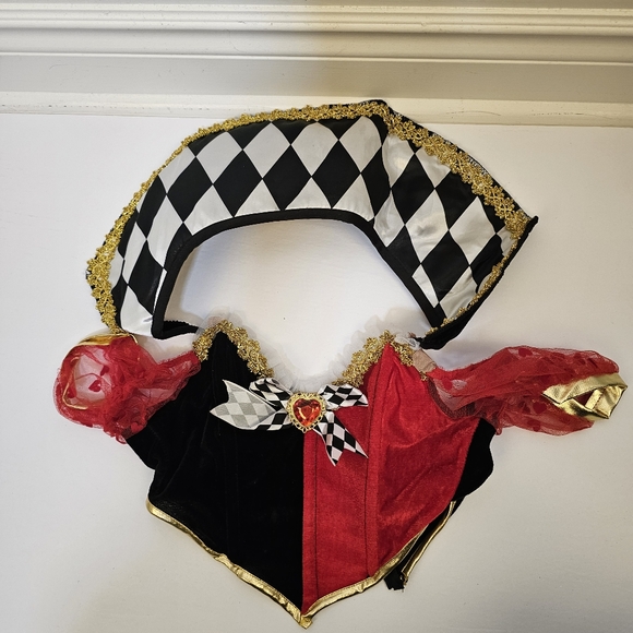 Halloween red and black Wicked Wonderland Queen 3-piece costume size XS US - Picture 4 of 5